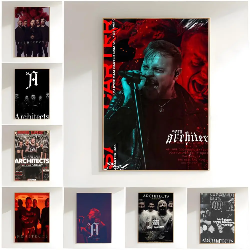 metalcore band a-Architects Poster Classic Wall Art  Home Decor  Peel and Stick Unframed