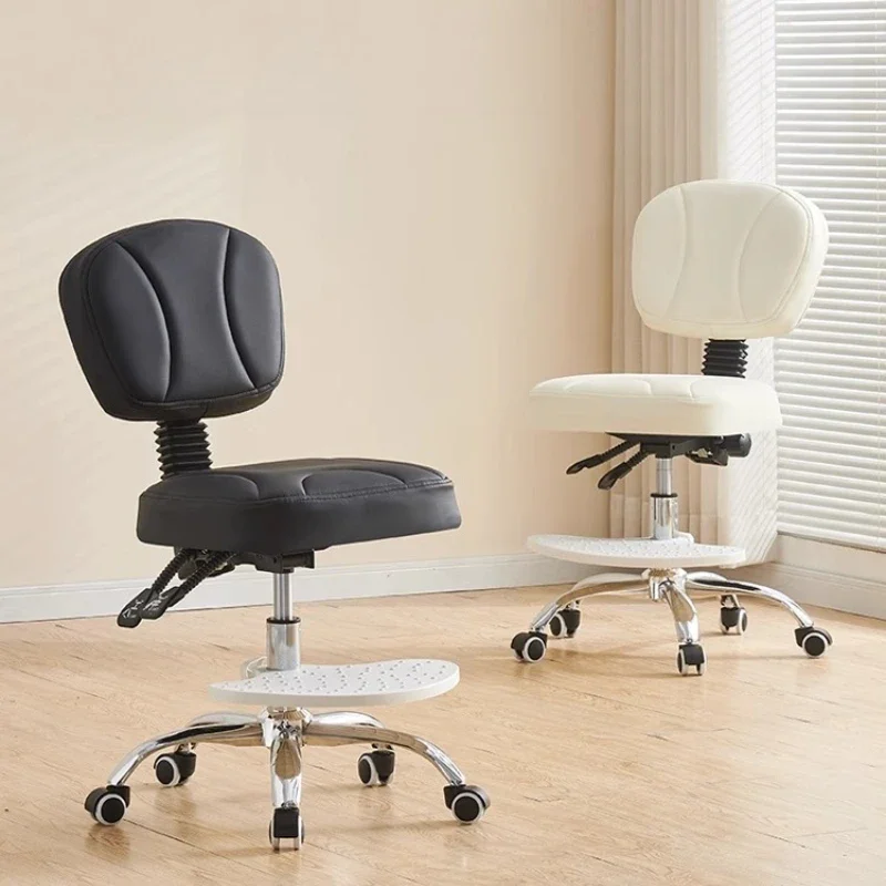 Hair Professional Chair Barber Salon Leather Swivel Hydraulic Stylist Beauty Salon Furniture Adjustable Cadeira Rolling Stool