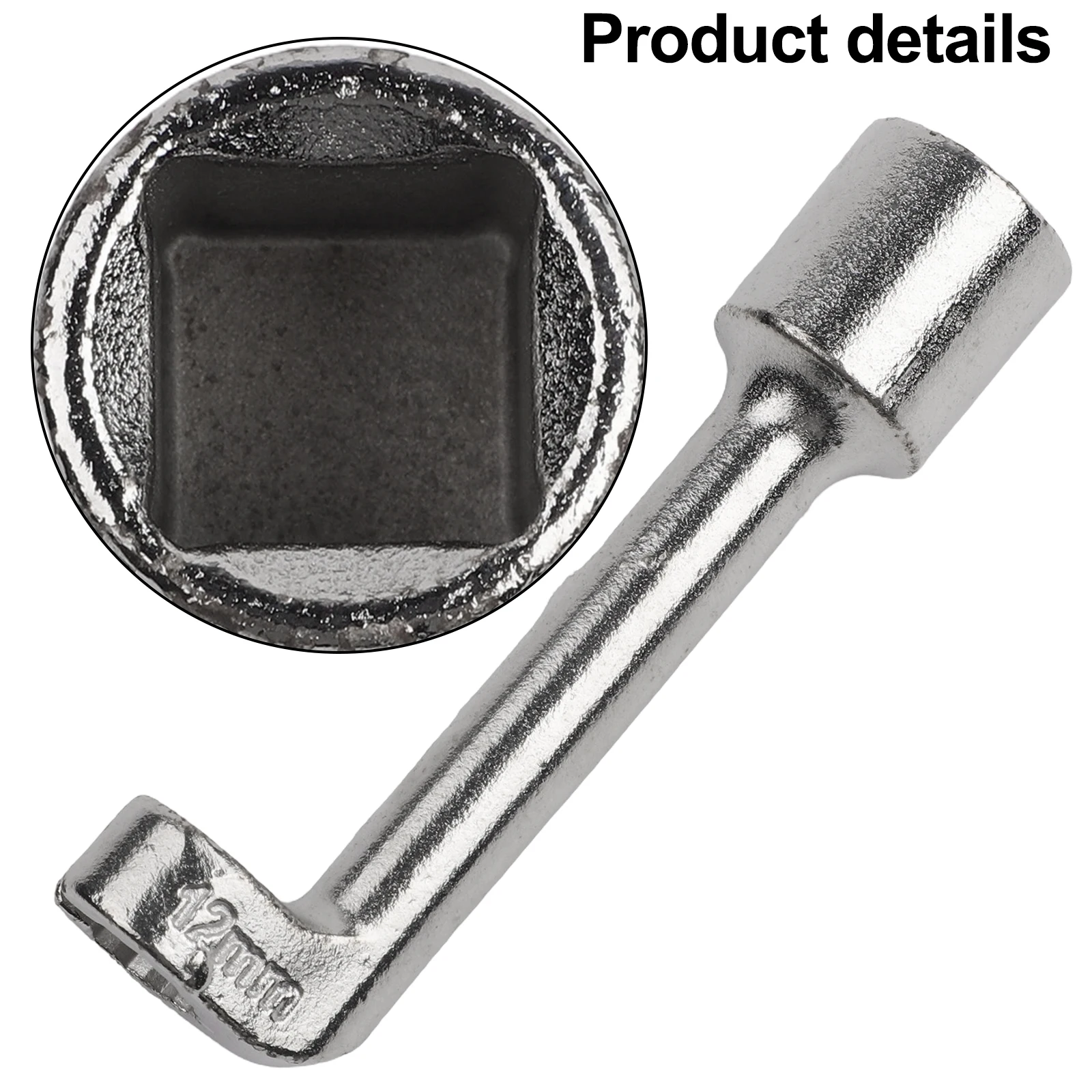 1pc Automotive 1/2 Drive Diesel Line Socket Set L Shape Open Ended Wrenches 12mm/14mm/16mm/17mm/18mm/19mm