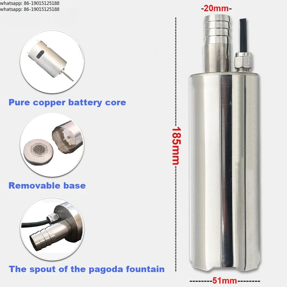 12V/24V 130W Portable DC Submersible Electric Pump For Diesel Fuel Delivery Water Sewage Suction Transfer Electric Pump 60L/Min