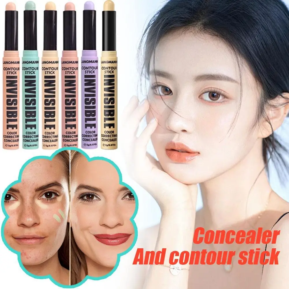 Full Cover Concealer Stick V-face Shaping Contour Pen Moisturizing Long Lasting Cover Acne Dark Circles Face Concealer Cosmetics