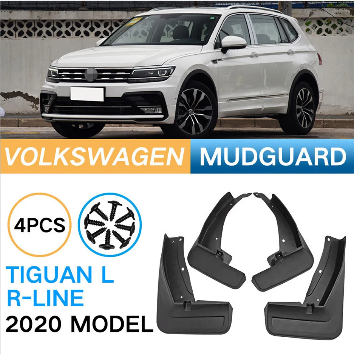 

4 шт. автомобильные брызговики брызговики крыло для VW Tiguan R-Line 2020-2021