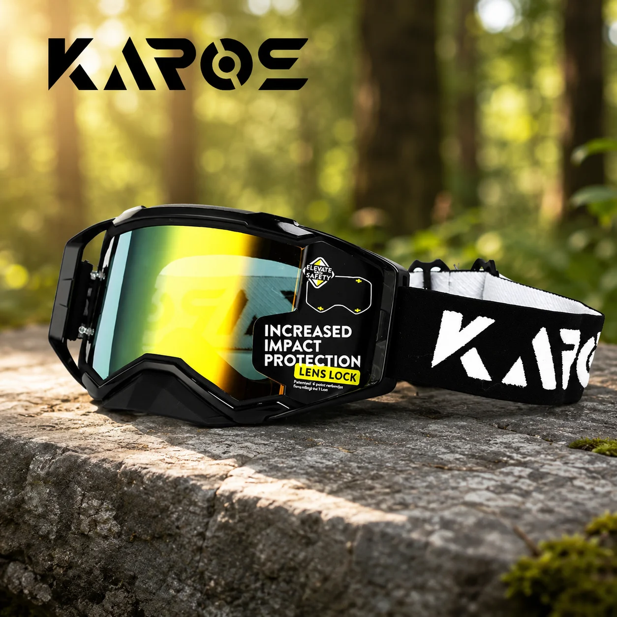 Karos Hot Motorcycle Goggles Men Motocross Glasses UV400 MX Moto Helmet Dirt Bike ATV Ski Outdoor Sports Cycling Eyewear K339