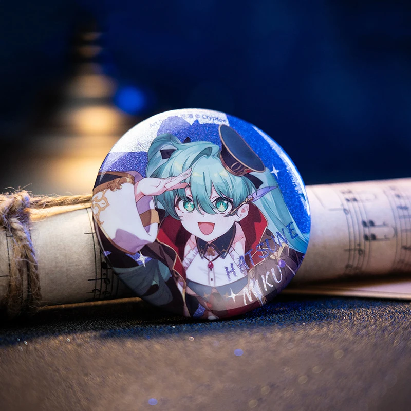 Genuine Hatsune Miku Badge Anime Bar Chi Thanksgiving Offering Hatsune Miku Badge Cute Child Toy Cartoon Girl Bar Chi Collect