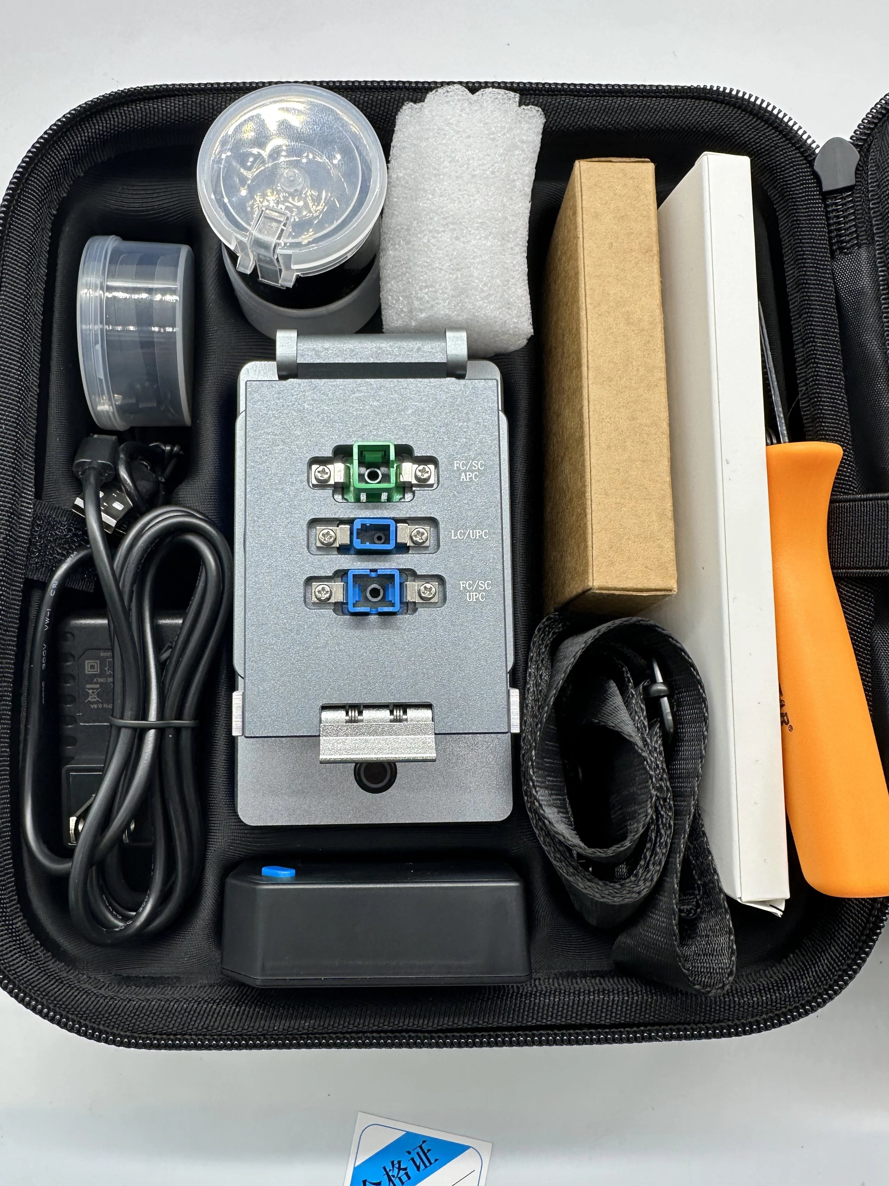 Fiber Optic Termination Machine Handheld Fiber Polishing Grinding Machine Easy-H Fiber Optic Patch Cord Connector Onsite Making