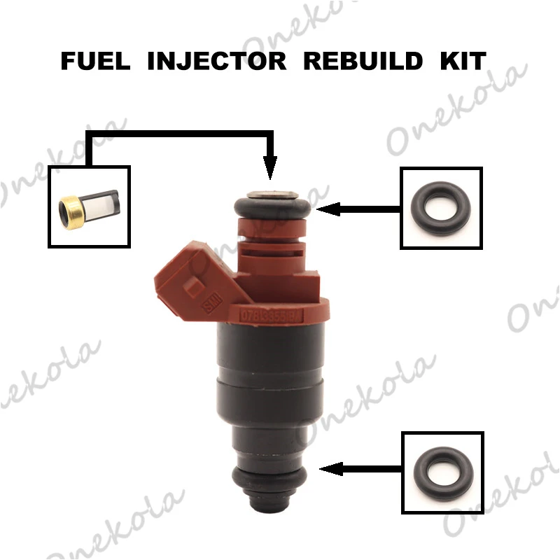 Fuel Injector repair kit Orings Filters for Au-di A4 A6 VW- Passat 2.8L Bico 078133551BA