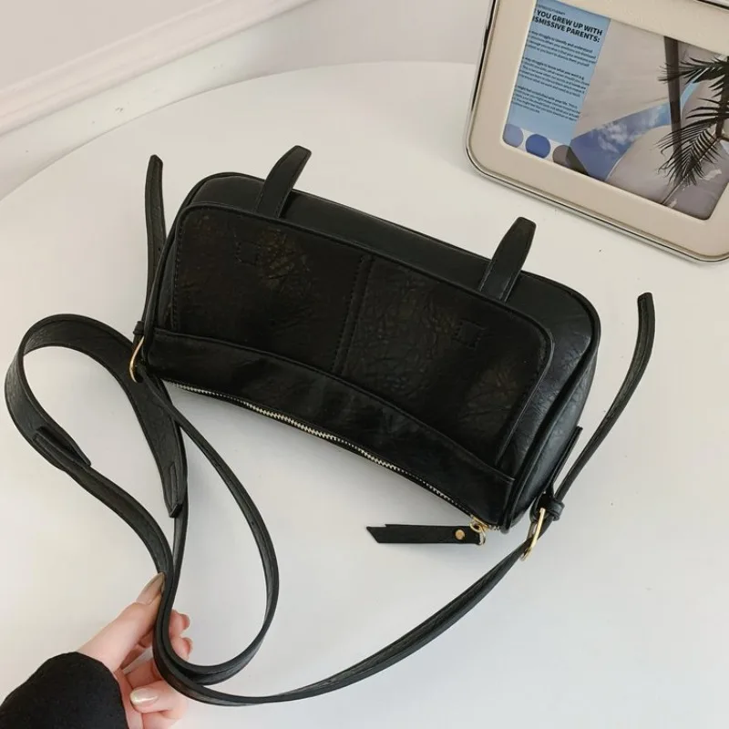 

Elegant Classic Simple Ladies Handbag High End Leather Vintage Trendy Paris Designer Daily Bag