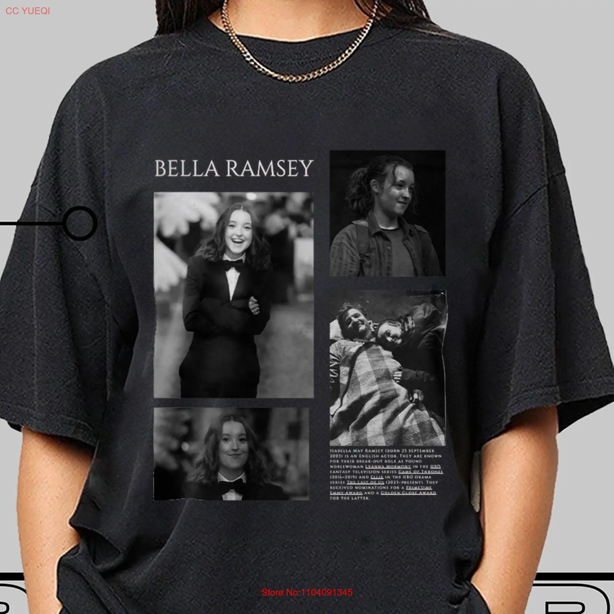 Limited Bella Ramsey T Shirt for Men and Women long or short sleeves