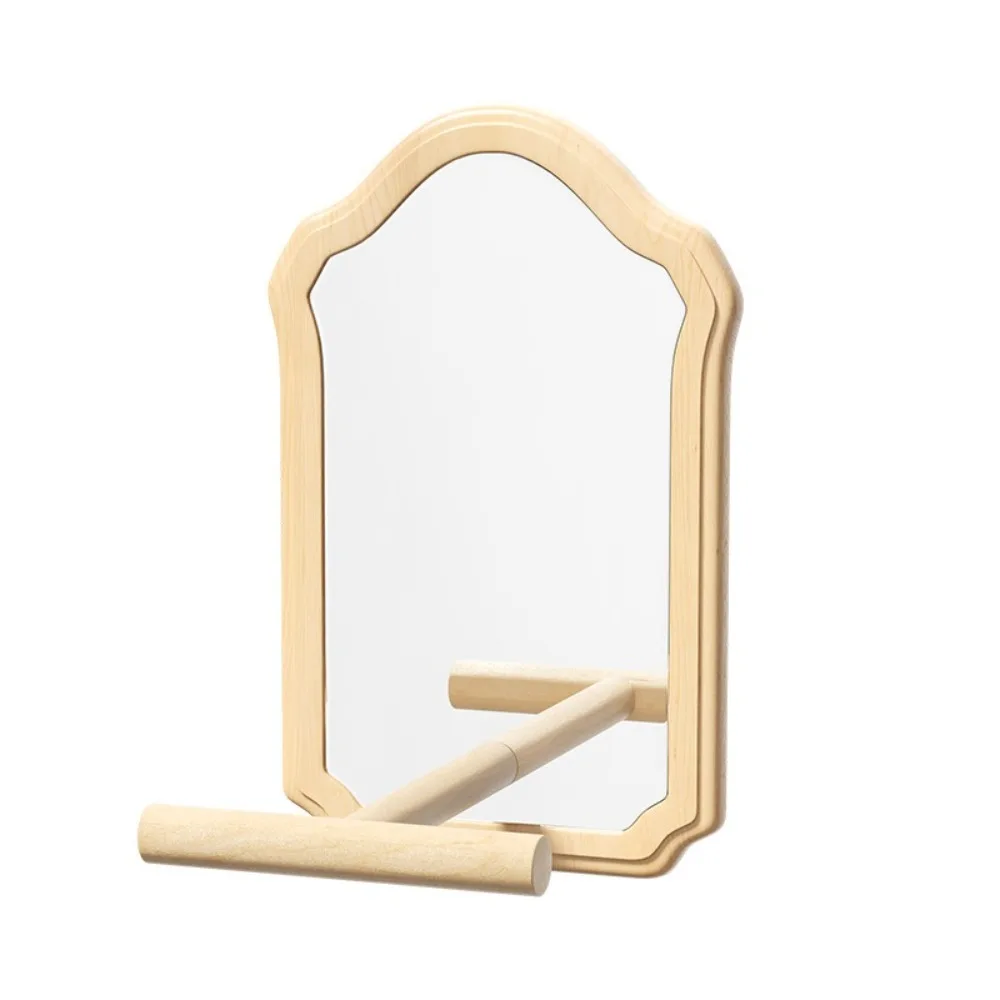 

Creative Wear-Resisting Bird Mirror Perch Detachable Durable Parrot Mirror Bite-Resistance Parrot Platform Stand Playing
