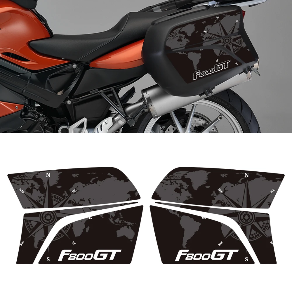 Для BMW F800GT F800 F800 GT мотоциклетные наклейки на багажник, боковые наклейки на багажник, защитный комплект