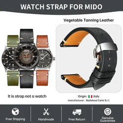 Luxury Quick Release Watch Strap 22mm 20mm For MIDO Watches Accessories Bracelet Italian Pueblo Leather Watch Band