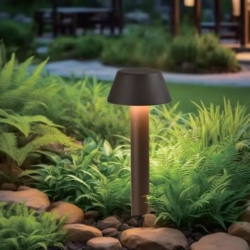 15W LED Mushroom Garden Light IP65 Waterproof Outdoor Pillar Lamp Modern Landscape Lighting for Yard Pathway Decoration