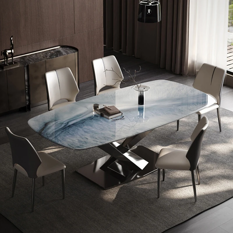 

Luxury Nordic Dining Table Modern Living Room Sets Kitchen Multifunctional Dining Table Minimalist Design Muebles Furniture