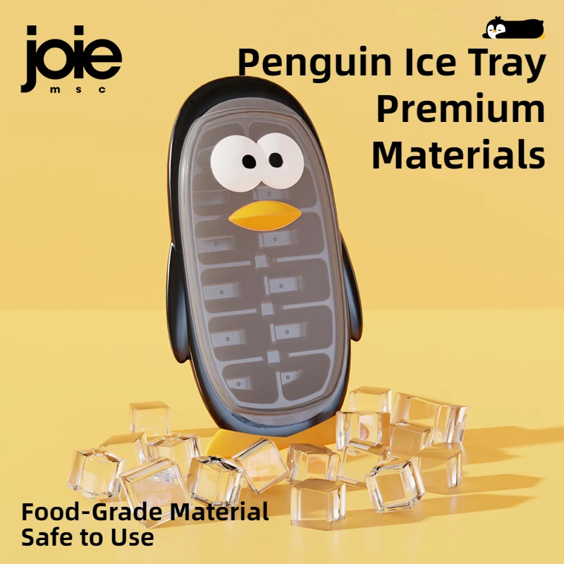 Joie Cute Penguin Ice Cube Tray Food Grade Freezer Box for Ice Making Baby Food Ice mold Ice cube maker Ice cube tray Kitchen