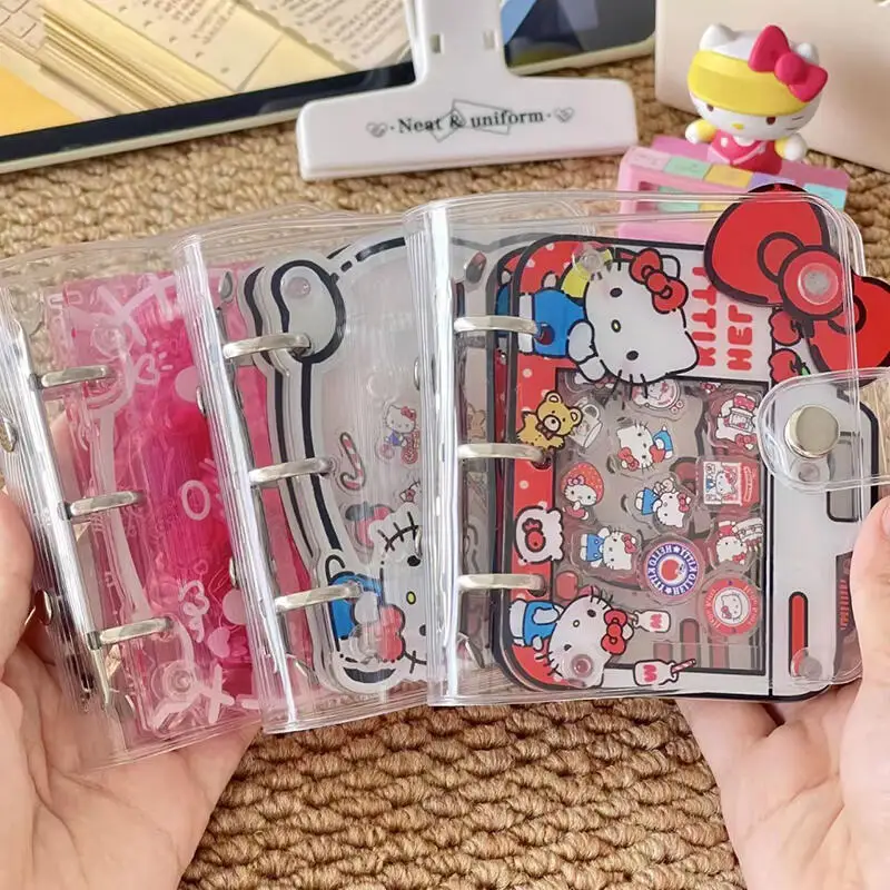 Anime Hello Kitty Shaker Small Card Album Diy 3 Inch Kpop Binder Creative Acrylic Sheets Inside Collector Card Holder Book Gifts view 2