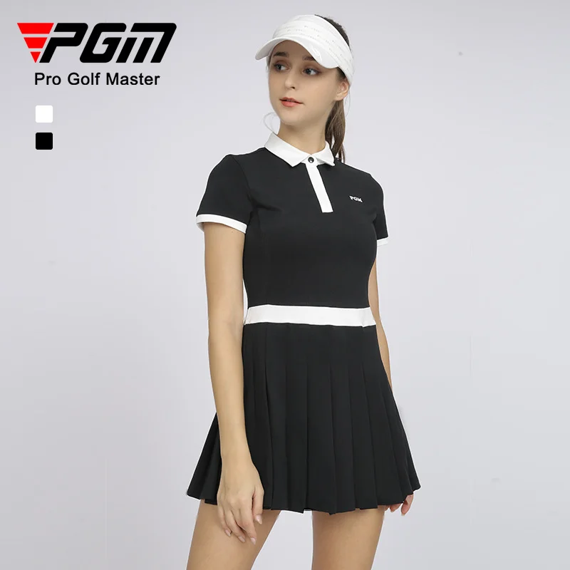 

PGM Golf Women's Summer Dress Slim Fit Sports Women's Pleated Skirt Paired With anti Glare Shorts For Easy and Quick on and Off