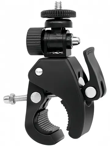 Universal 360 Degree Rotating 1/4 Camera DV Bike Bicycle Handlebar Clamp Bracket Tripod Mount Screw Clip For Sport Camera GOPRO