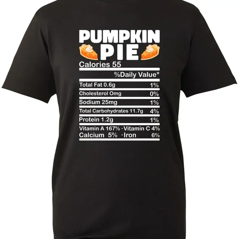 Pumpkin Pie Halloween T Shirt Funny Cake Piece Pastry Thanks Giving Dinner Fat