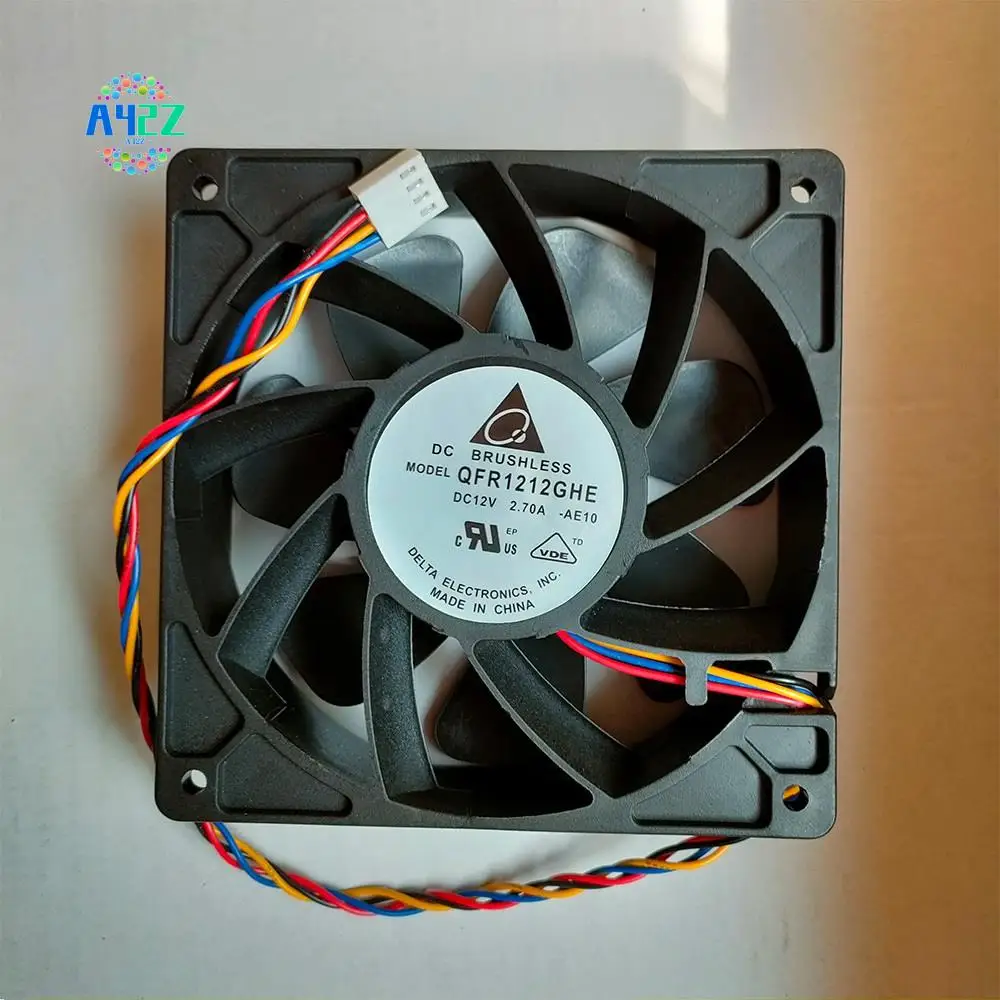 A42Z-QFR1212GHE 6000RPM PWM Speed Control Fan 120X120x38mm 4 Wire 12V 2.7A For Antminer Bitmain S7 S9 S11 S15 T9 T17 L3 Miner