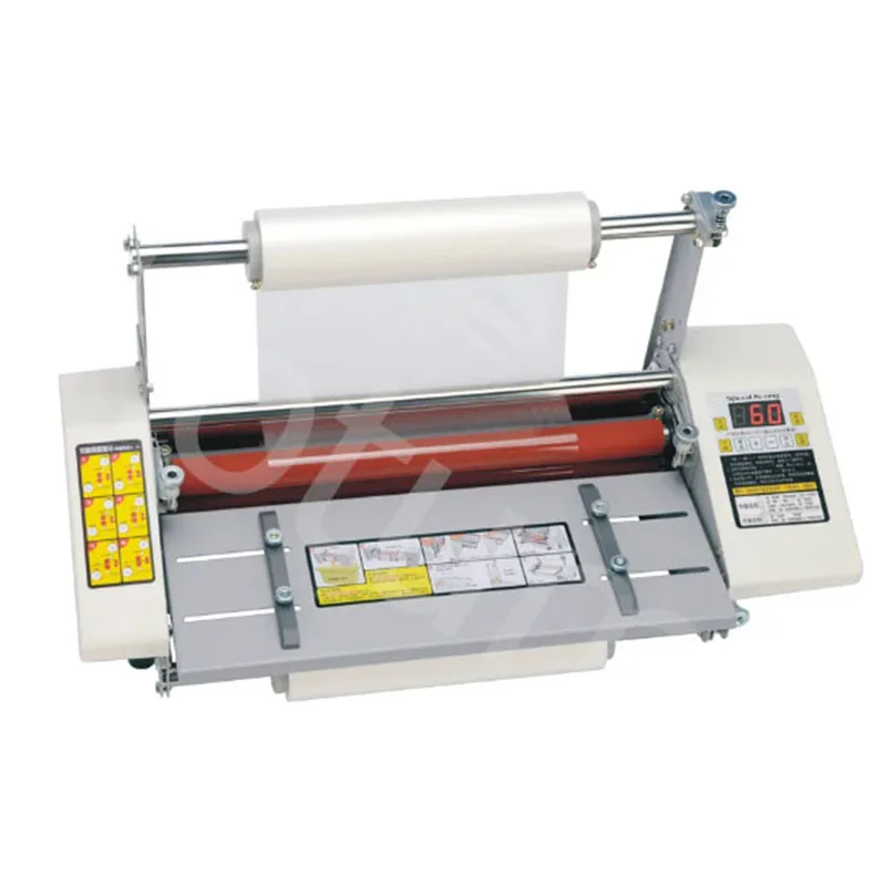 A3 + Papier Lamineermachine Vier Roller Koud Warm Laminator Rollende Machine Film Foto Lamineren Machine