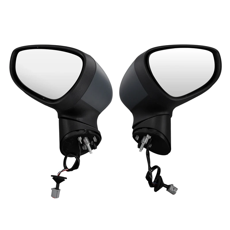 1Pair Car Outside Door Rearview Mirror For Ford Fiesta 2009-2017 Mk7 Mk8 2008-2013 Side Door Mirror With Turn Signal