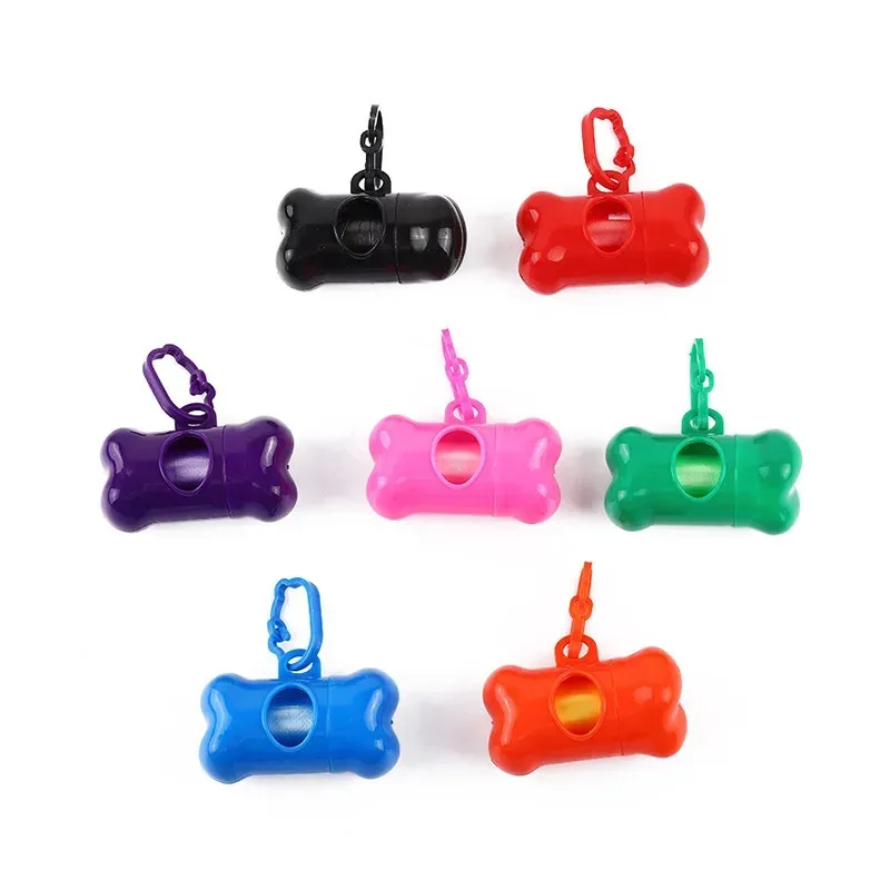 1/3pcs Bone Shaped Pet Garbage Bag Dispenser for Dogs Carrying Cleaning Supplies When Going Out
