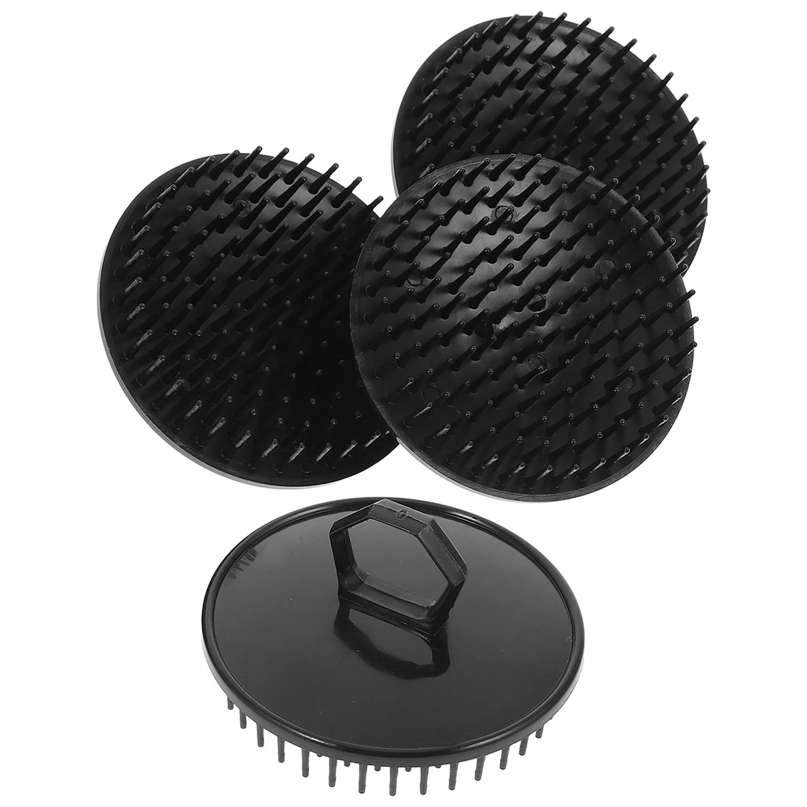 

4pcs Hair Scalp Massager Scrubber Exfoliator For Deep Cleaning Massage Shower Hair Care Tool Scalp Brush Shampoo