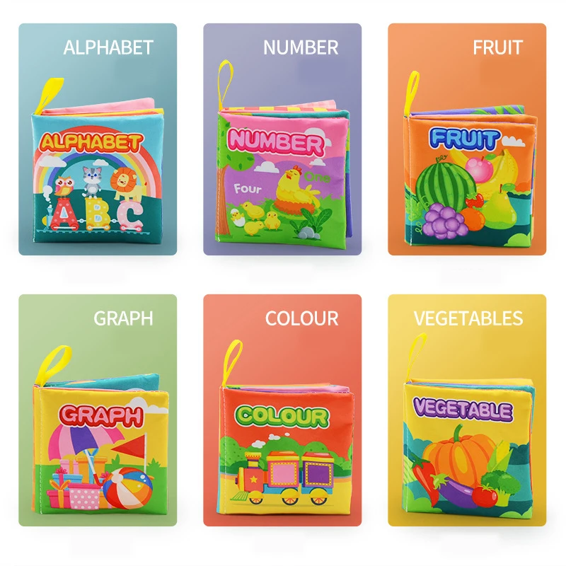 Montessori Toys Baby 0 12 24 36 Months Parent-child Interactive Baby Early Learning Toy Alphabet Lore Novelty Puzzle Cloth Books