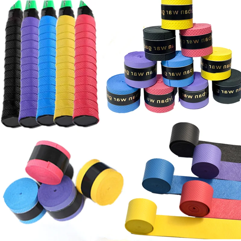 

20/60 шт. универсальные повязки для пота, противоскользящая теннисная ракетка, амортизирующие ручки для бадминтона, рогатка, теннисная ракетка