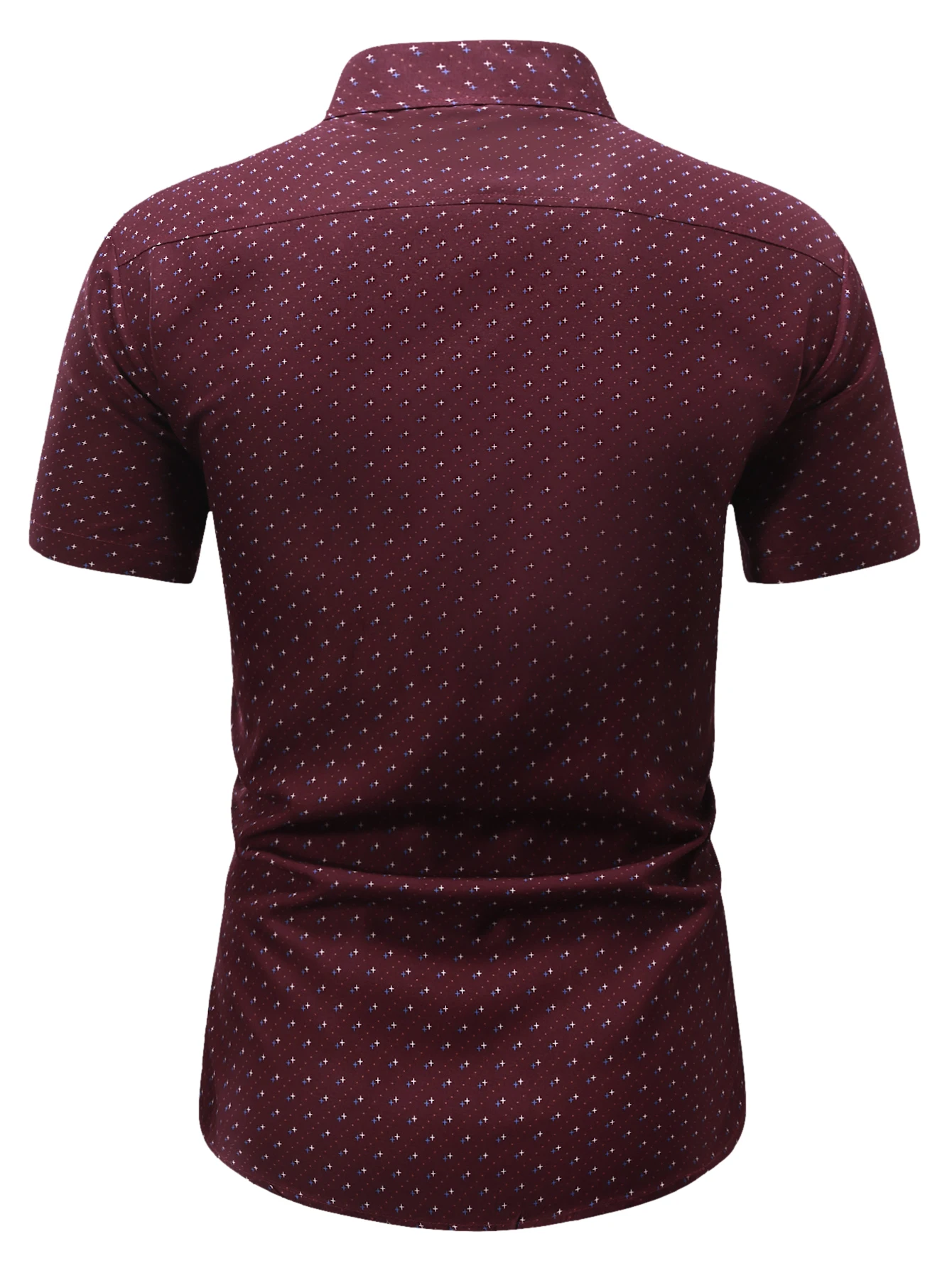 Men\'s Star Dots Printing Short Sleeve Button Up Shirts Floral Dressing Shirts Short Sleeve Button Down Shirts Casual Shirts for