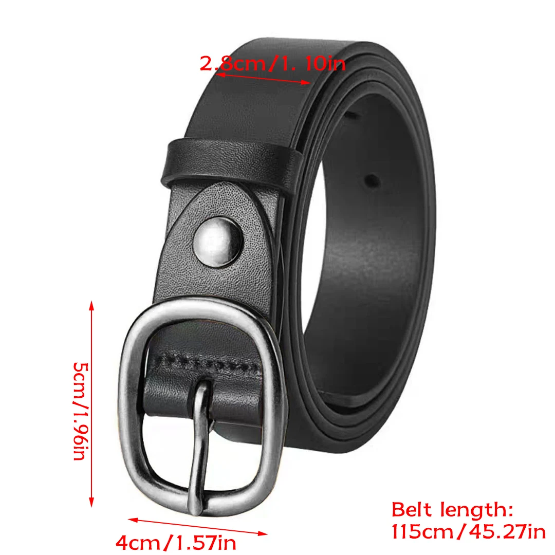 حزام نسائي بلون موحد بألوان متعددة للاختيار من بينها، حزام بنطال للتنقل اليومي متعدد الاستخدامات وبسيط وعصري