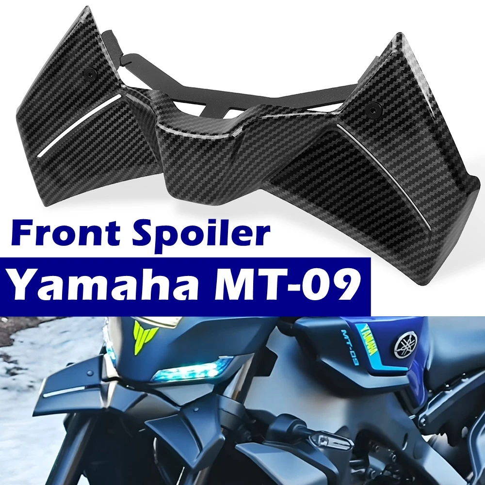MT09 Front Spoiler Fit For Yamaha MT-09 MT 09 2024 2025 2026 Motorcycle Downforce Naked Frontal Fairing Winglet Aerodynamic Wing
