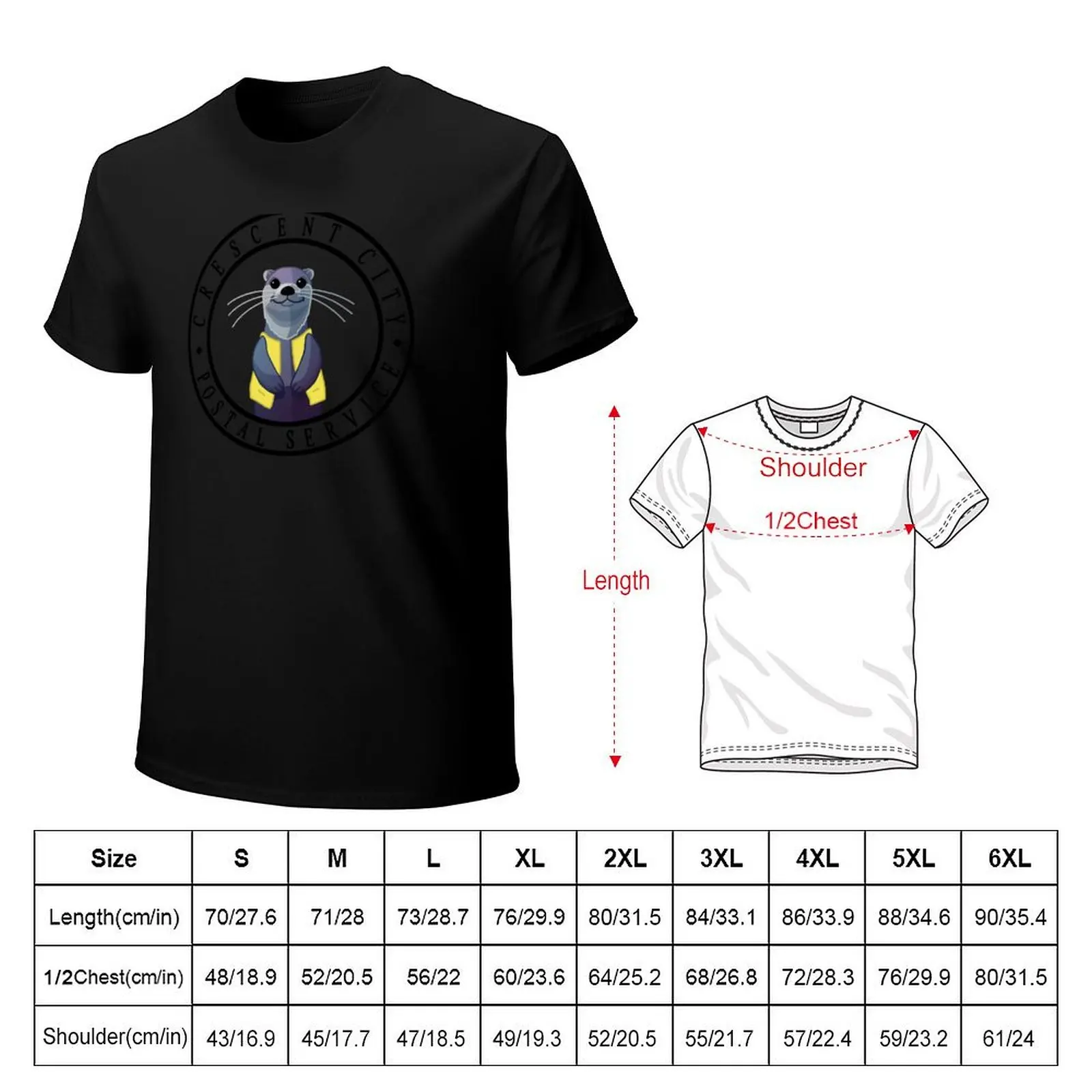 Crescent City Postal Service Otter Messenger T-Shirt Minimal Art Print T-Shirt