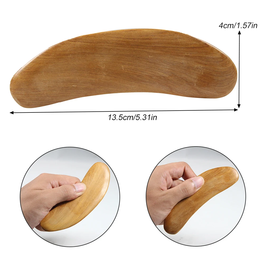 Lymphatic Drainage Massager, Wooden Gua Sha Tool for Body, Manual Massage Scraper for Anti Cellulite and Relieve Muscle Fatigue
