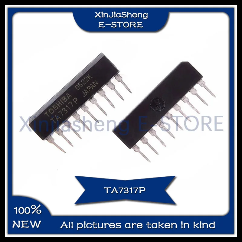 2 unids/lote TA7317P SIP-9 circuito de protección de altavoz y amplificador nuevo Chip IC Original en Stock TA7317P