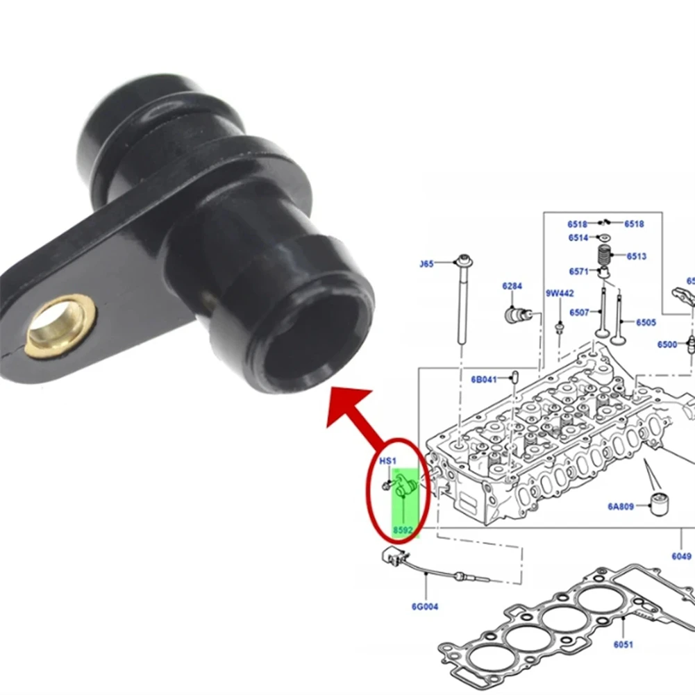 For Range Rover Evoque L538 for Land Rover Parts Engine Water Outlet For Vehicle Maintenance Black Finish OEM LR073690