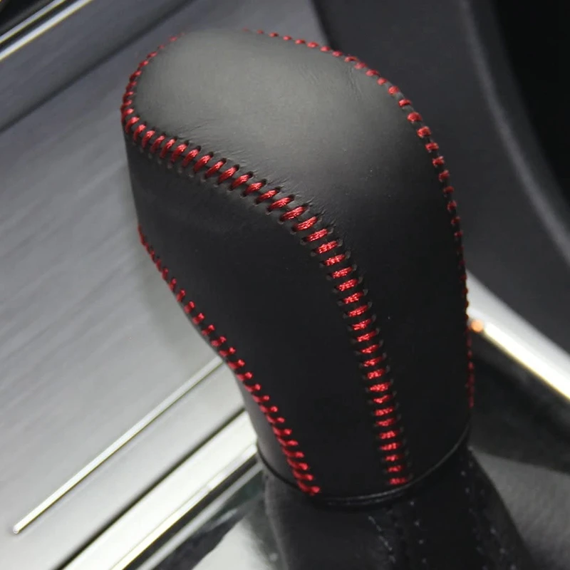 Auto Leather Car Gear Head Shift Knob Cover for Golf 6 7 MK6 MK7 DSG Tiguan BORA Passat B7 Tiguan