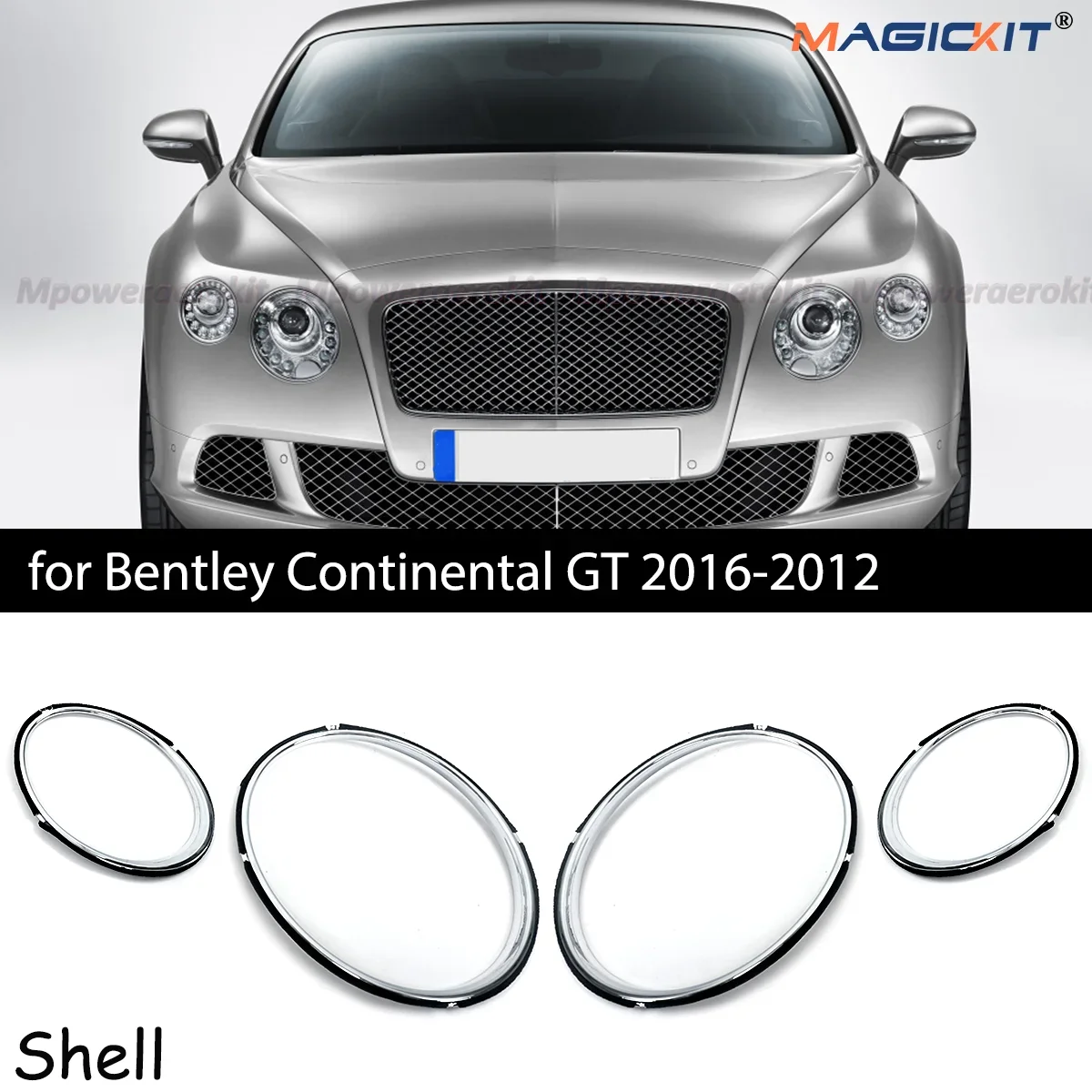 MAGICKIT for Bentley Continental GT 2012-2016 CAR Accessories BLACK Shell