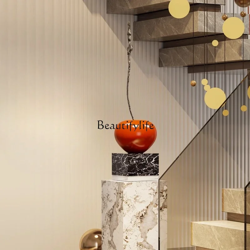 

P12Modern simple cherry ornament sculpture porch hall aisle corridor floor jewelry