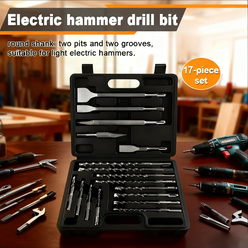 jeu-d'outils-de-burins-et-de-forets-pour-marteau-perforateur-electrique-accessoires-durables-pour-perceuse-a-percussion-burin-pioche