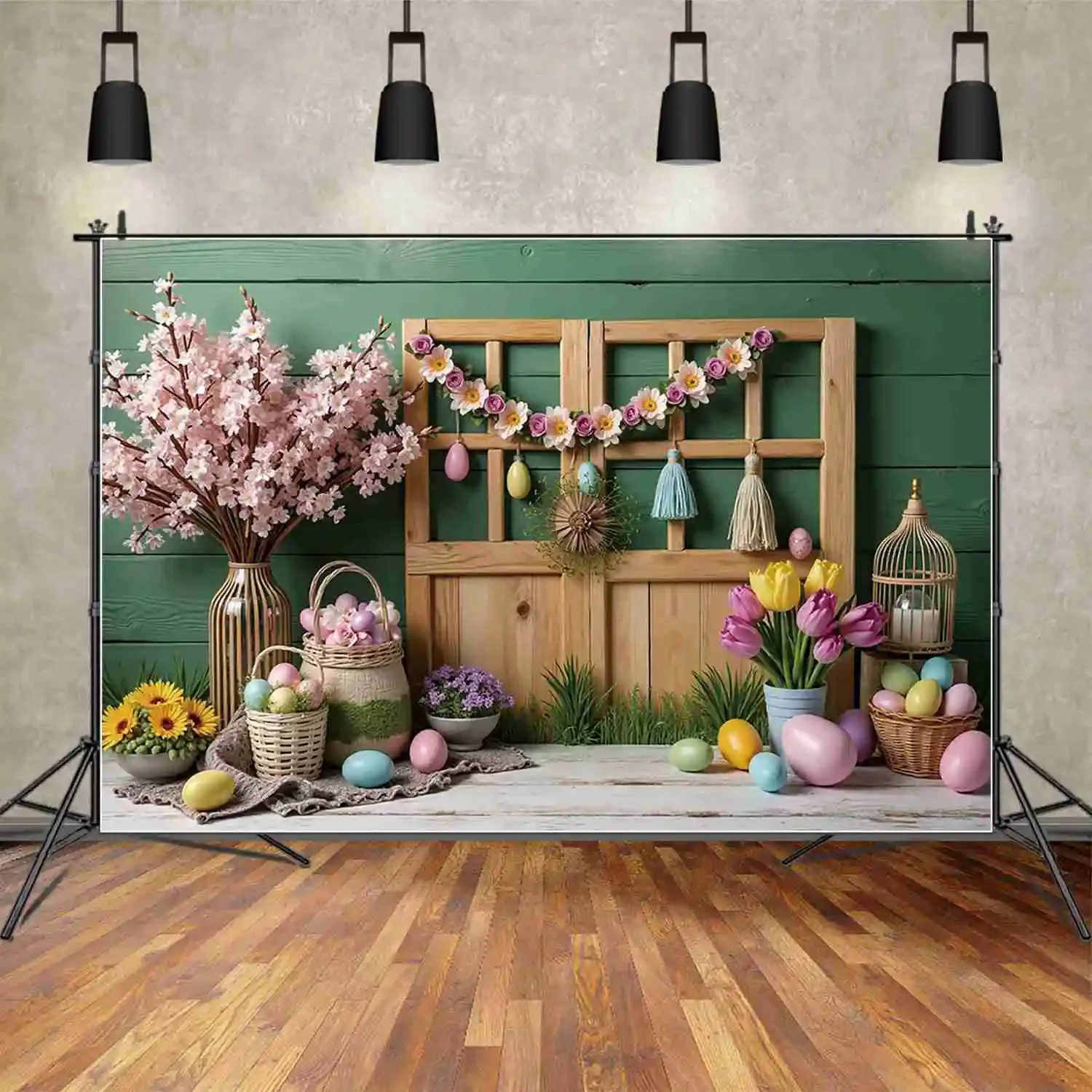 MOON.QG 크리스마스 겨울 배경 야외 어린이 눈 소나무, 보케 숲 배경, 사용자 정의 파티 장식, 포토 존 소품