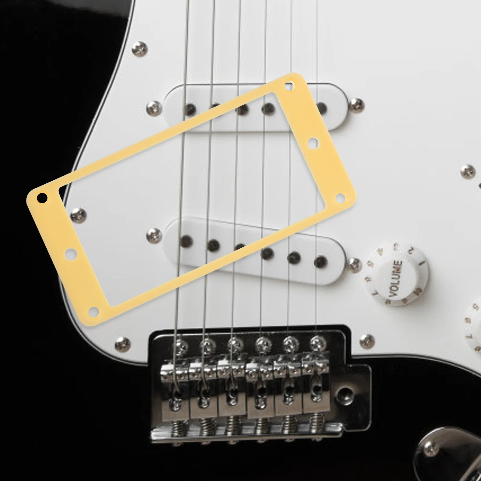 2 uds marco de pastilla marcos de mejoras de guitarra pastillas duales piezas de repuesto cubiertas de plástico eléctrico