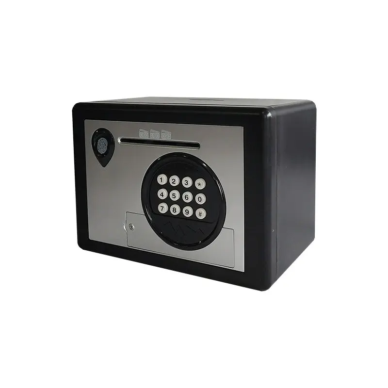 Household small children's music piggy bank storage change box roll money coin locker password mini safe