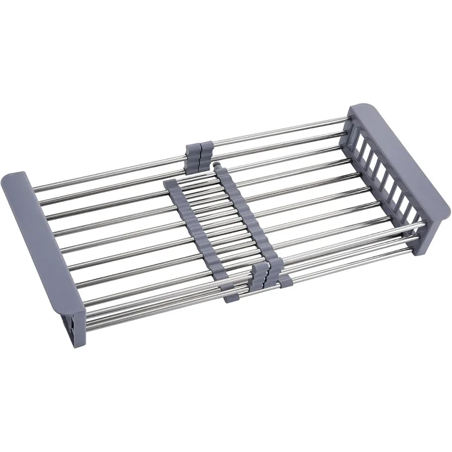 

Sink Dish Drying Rack Stainless Steel Drainer for 12.520.5 Sinks Kitchen Countertop Organizer for Dishes Vegetables and Fruits