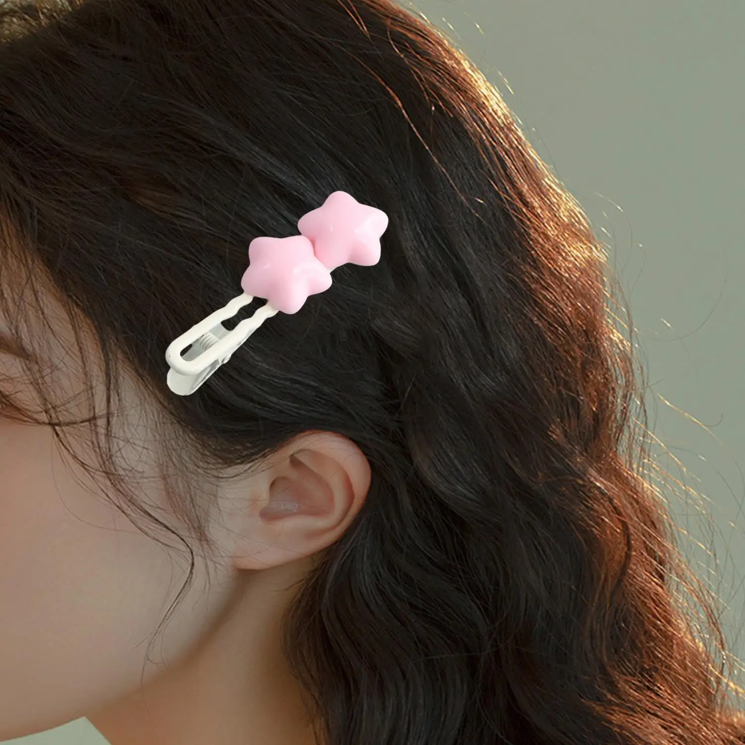 

Очаровательная однотонная пластиковая желтая звезда Y2K Заколка для волос для женщин и девочек, милая милая кавайная дизайнерская заколка для волос, модные аксессуары для волос