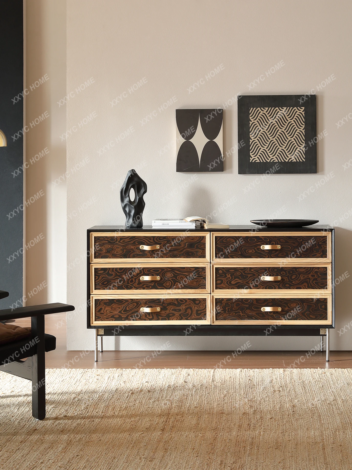 

L, vintage solid wood side entrance cabinets, living room Bauhaus storage Living room, bedroom storage cabinet