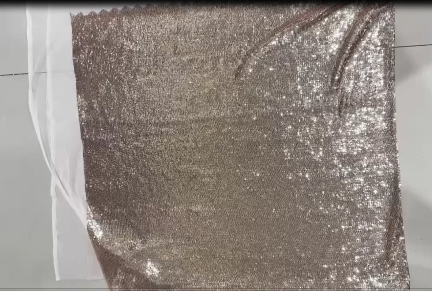 3mm Thicken Heavy Full Dense Sequin Fabric Evening Dress Elastic Net Material Glitter Soft Tablecloth Stage Cloth Accessories