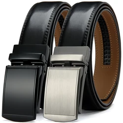 Men's Leather Belt Multiple Automatic Available Belts Leisure Fashion Ratchet Belts for Men Alloy Buckle Belt 105 115 125 135cm