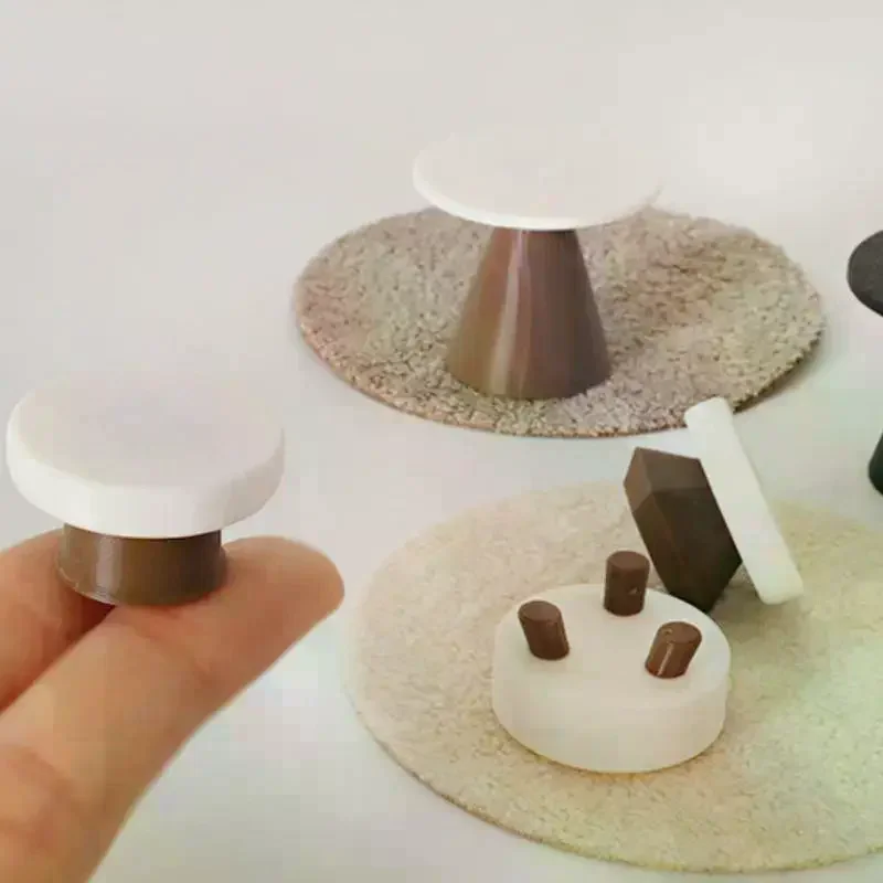 4Pcs 인형 집 미니어처 시뮬레이션 테이블 모델 인형 집 장식을위한 가구 액세서리 어린이 놀이 장난감 선물