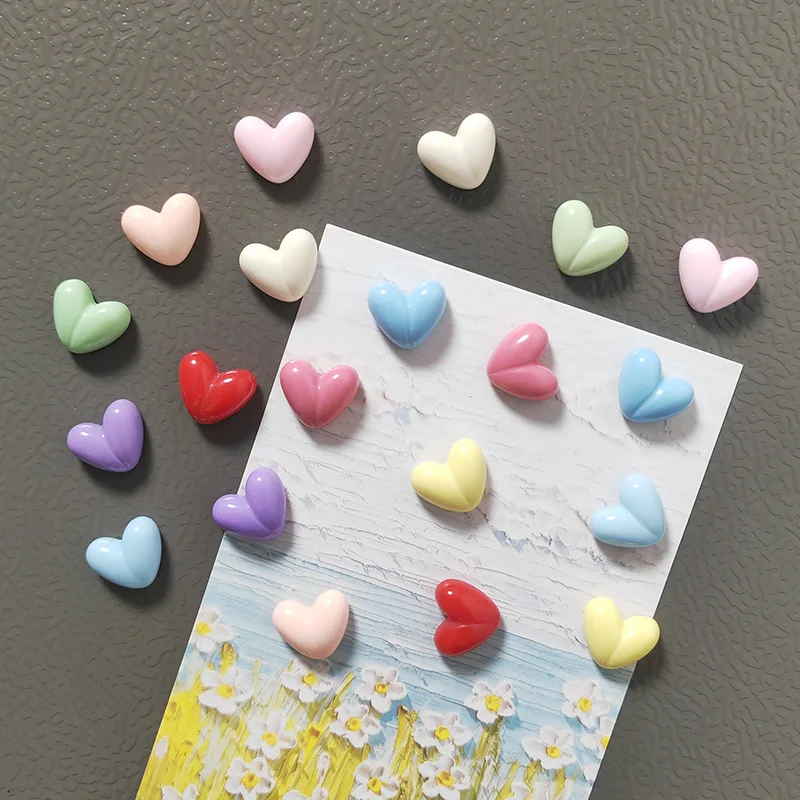 10 Stück gemischte Farben Liebe Herzform Kühlschrankmagnete Message Board magnetische Kühlschrank Aufkleber Zimmer Home Decor